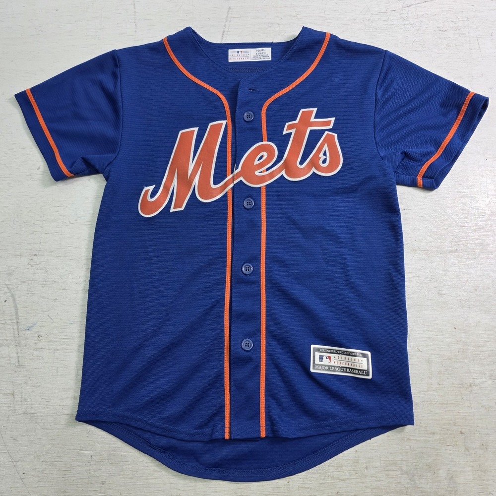 Jacob deGrom New York Mets #48 Jersey Youth Small 8 Blue MLB Genuine Merchandise